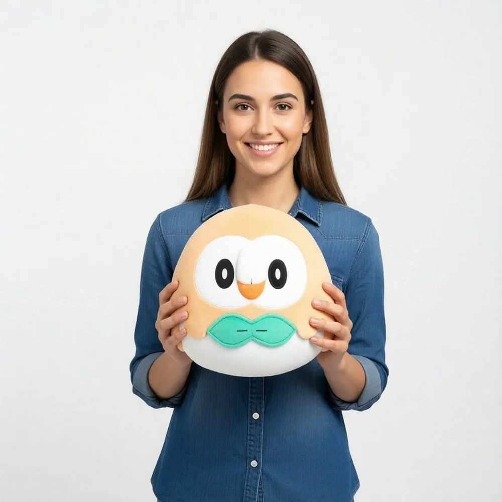 Original Squishmallows POKÉMON Plush Toy Pillow in Peach and White NWT